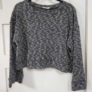 Cozy Black and White Knit Sweater